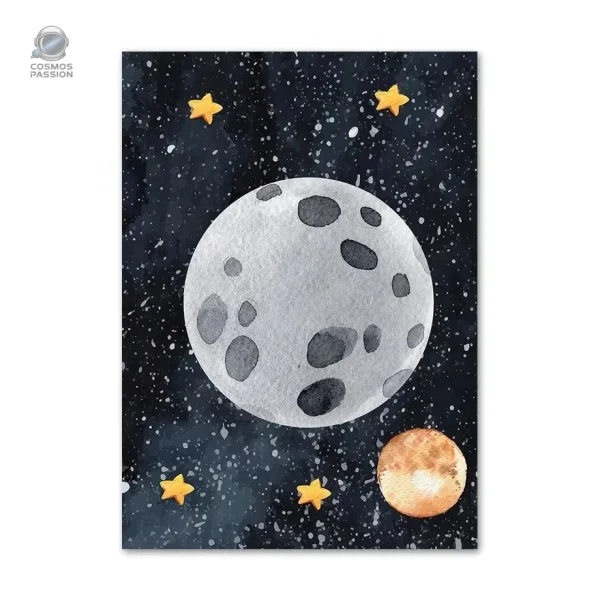 affiche-lune-enfant-1 Poster de Lune pour Enfant