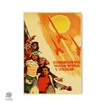 Affiche Propagande Soviétique Vintage en style Populaire