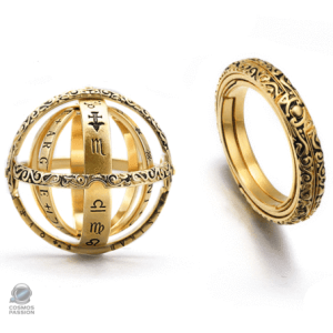 Bague Astronomique en argent pour passionnés d'astronomie