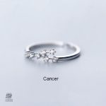 Bague constellation avec motifs célestes
