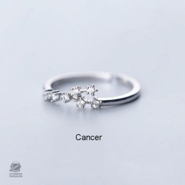 Bague constellation avec motifs célestes