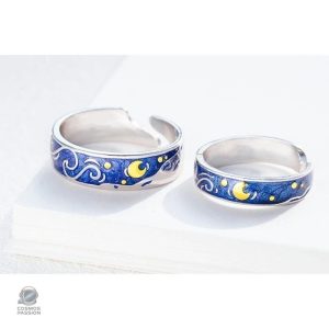Bijou astral avec design de ciel étoilé