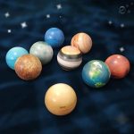 Balles thématiques sur l'espace pour les petits