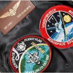 Veste casual noire, style astronautique unique