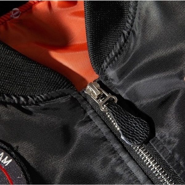 Veste de mode noire, esprit NASA pour tous les jours