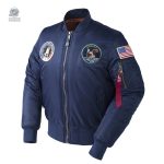 Bomber NASA Apollo 11 avec design emblématique d'astronautes