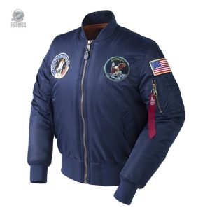 Bomber NASA Apollo 11 avec design emblématique d'astronautes