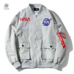 Bomber NASA gris pour un style urbain moderne