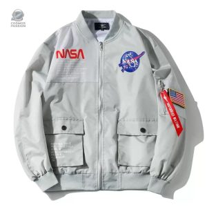 Bomber NASA gris pour un style urbain moderne