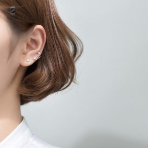 Boucles d'oreilles en forme d'étoile filante scintillantes