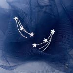 Créations artisanales de boucles d'oreilles étoiles filantes