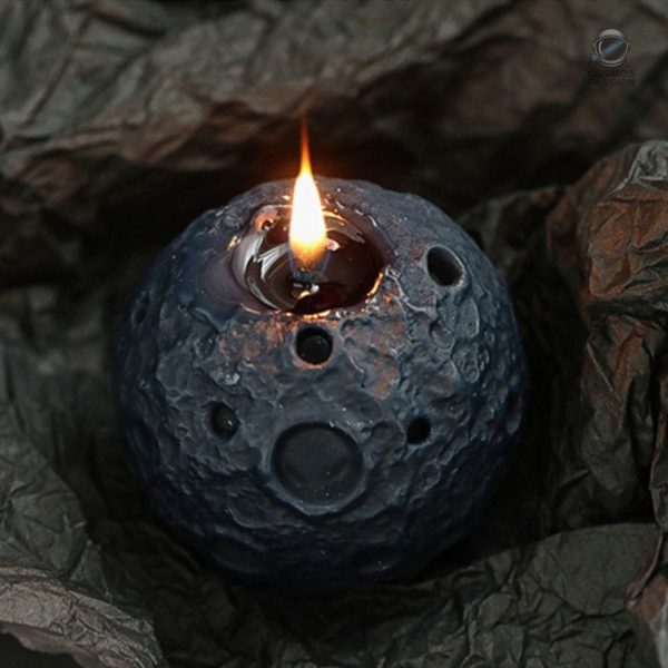 Bougie unique en forme de Lune, parfaite pour un cadeau