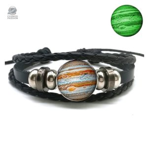 Bracelet fluorescent inspiré de la planète Jupiter