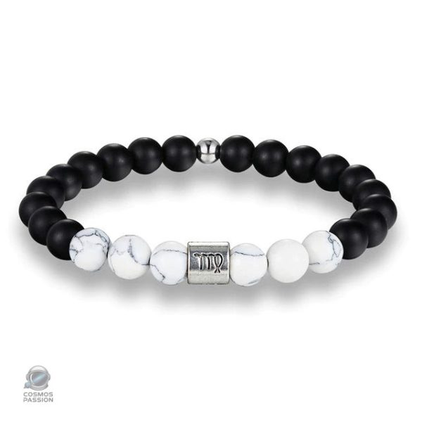 Élégant bracelet zodiacal en pierre