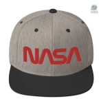 Casquette de baseball NASA noire avec logo emblématique