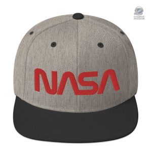 Casquette de baseball NASA noire avec logo emblématique