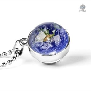 Collier Terre pour passionnés d'astronomie