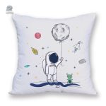 Housse de coussin astronaute avec motif spatial