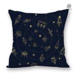 Housse de coussin spatiale pour décoration astronomie