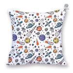 Housse de coussin satellites spatiaux design astronomie