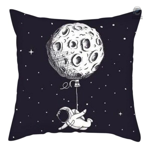 coussin-voyage-lunaire-1 Housse de coussin voyage thème lunaire pour décoration astrale