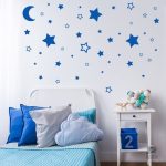 Stickers muraux spatiaux étoilés pour décoration de chambre
