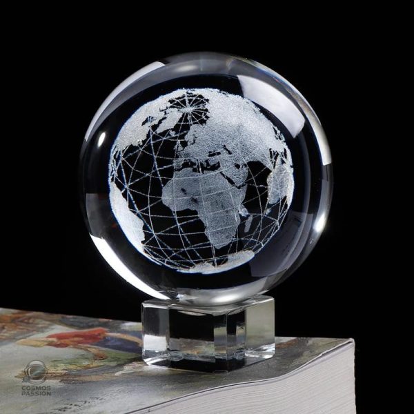 globe-terrestre-cristal-1 Globe terrestre en cristal décoratif pour la maison