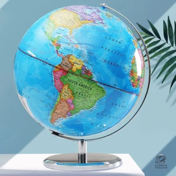 Globe terrestre éclairé pour la décoration intérieure