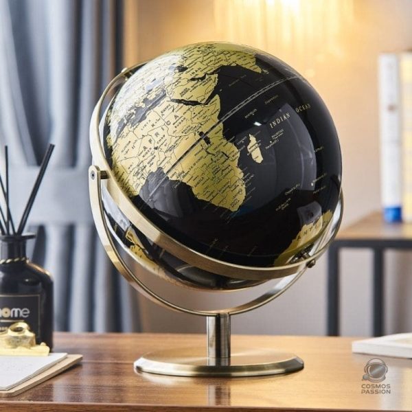 Globe décoratif rétro représentant la planète Terre