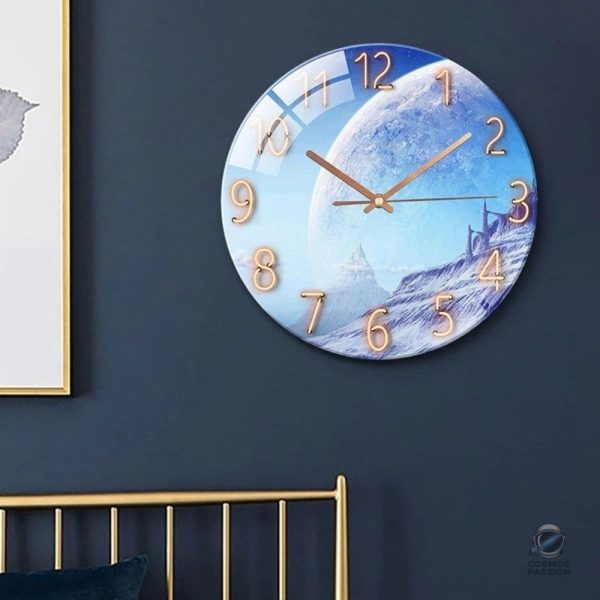 Horloge artistique pour une décoration céleste unique