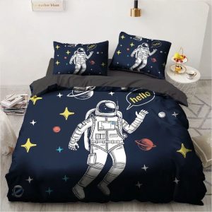 Housse de couette spatiale pour garçon