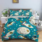 Housse de couette Voyage Cosmique aux motifs spatiaux