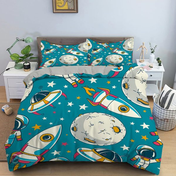 housse-de-couette-voyage-cosmique-1 Housse de couette Voyage Cosmique aux motifs spatiaux