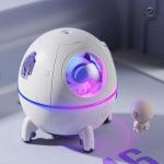 Décoration unique avec humidificateur d'air vaisseau spatial