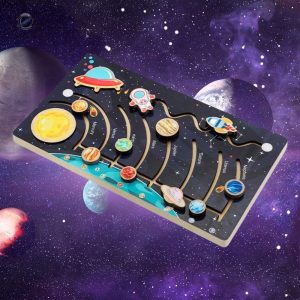 Modèle éducatif en bois sur l'espace