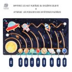 Système solaire en bois pour enfants