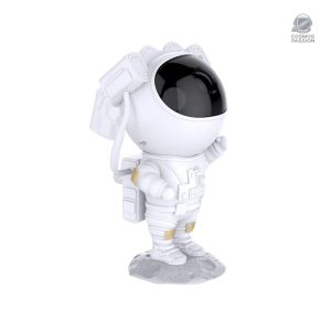 Décoration astronaute projetant des étoiles scintillantes