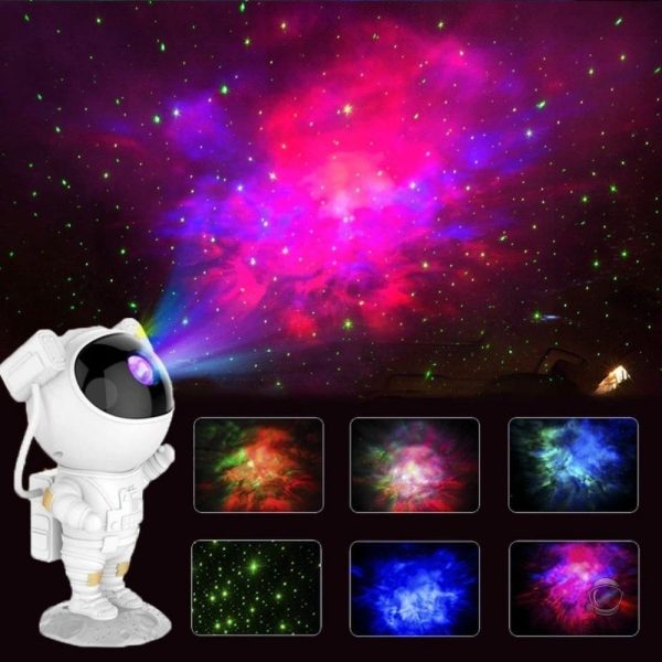 Projecteur lumineux en forme d'astronaute pour enfants