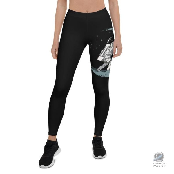 legging-astronaute-lune-1 Legging Espace Astronaute avec design Lune