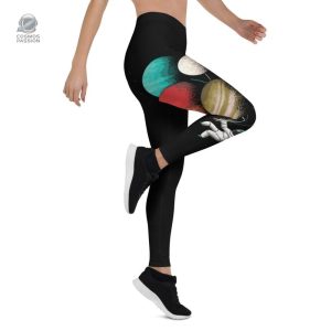 Leggings à motifs de ballons pour un look cosmique
