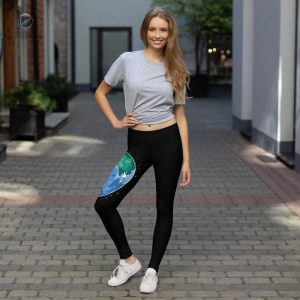 Leggings uniques représentant notre planète bleue
