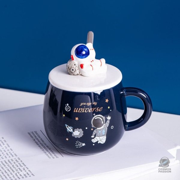 Mug design astronaute, thème cosmique