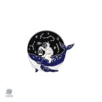 Pin's Astronaute Baleine avec constellations