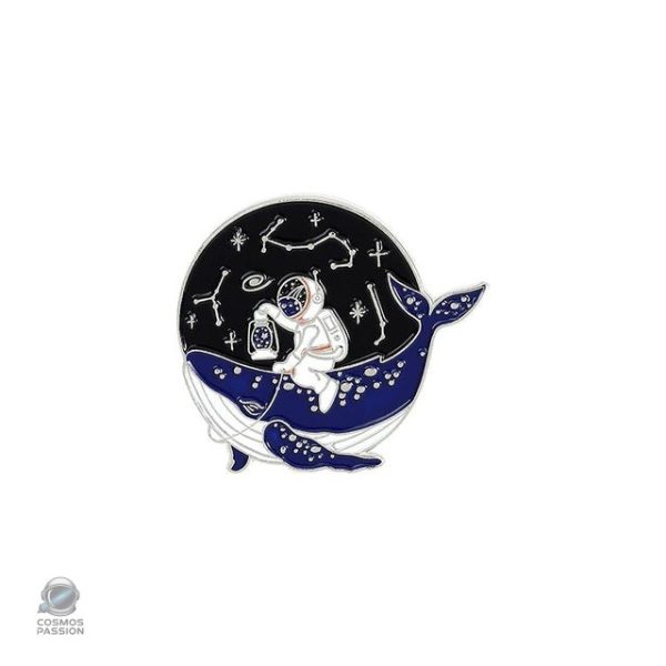 pins-astronaute-baleine-constellations-1 Pin's Astronaute Baleine avec constellations
