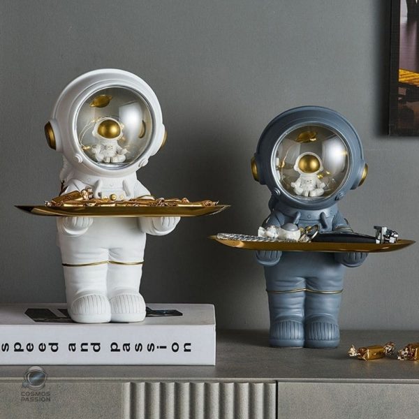 plateau-a-cles-vide-poches-figurine-astronaute-1 Plateau à clés en forme d'astronaute