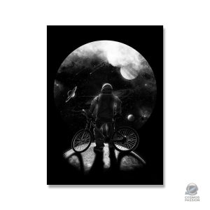 Poster astronaute en randonnée spatiale pour décoration murale