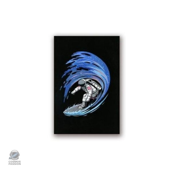 poster-astronaute-surfer-1 Poster d'un astronaute surfeur dans l'espace