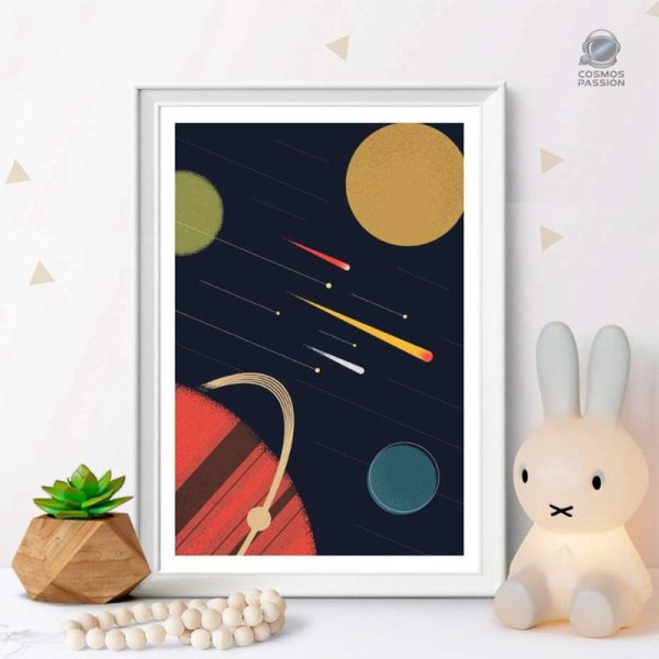 Posters cosmiques pour décorer la chambre d'enfant