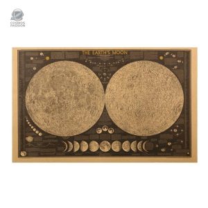 Affiche décorative représentant la surface de la Lune