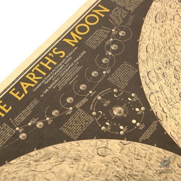 Impression artistique de la Lune en décoration murale
